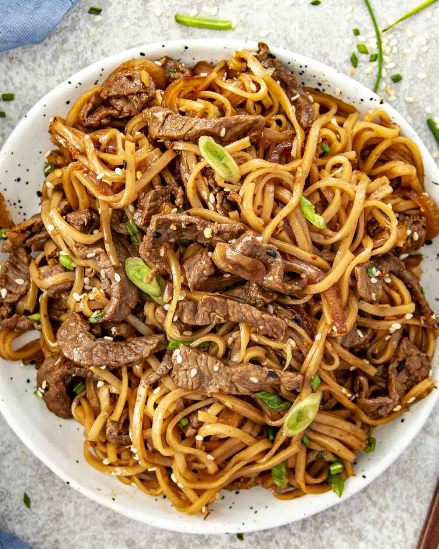 Mongolian Beef Noodles