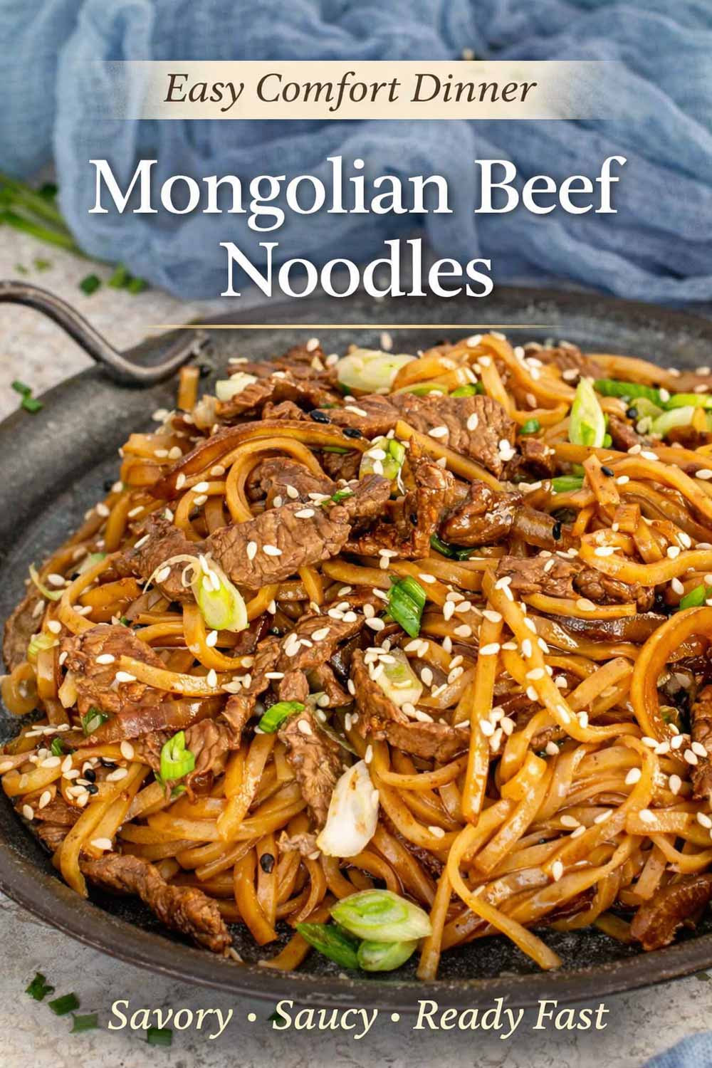 pin for mongolian beef noodles.