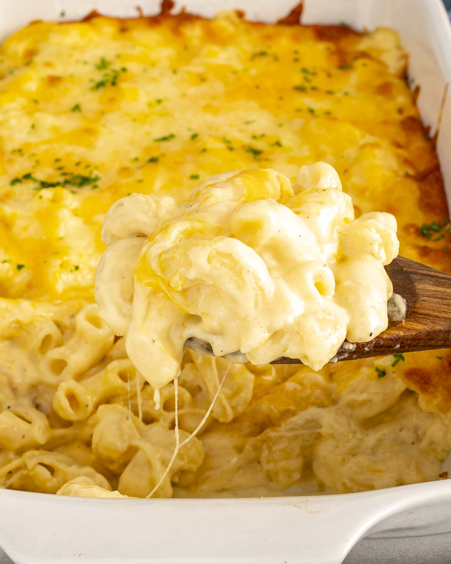 Over-the-Top Triple Cheese Mac and Cheese
