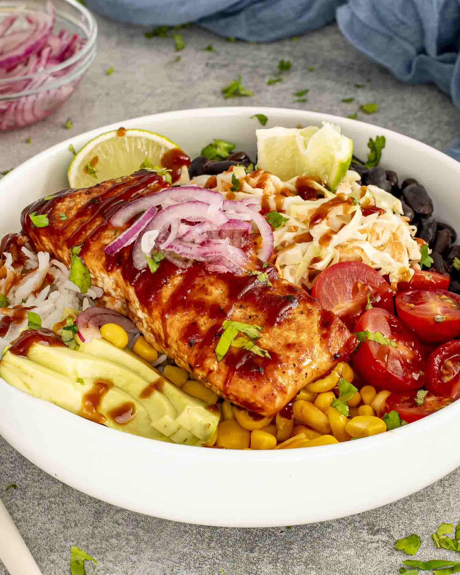 Southern BBQ Salmon Bowl