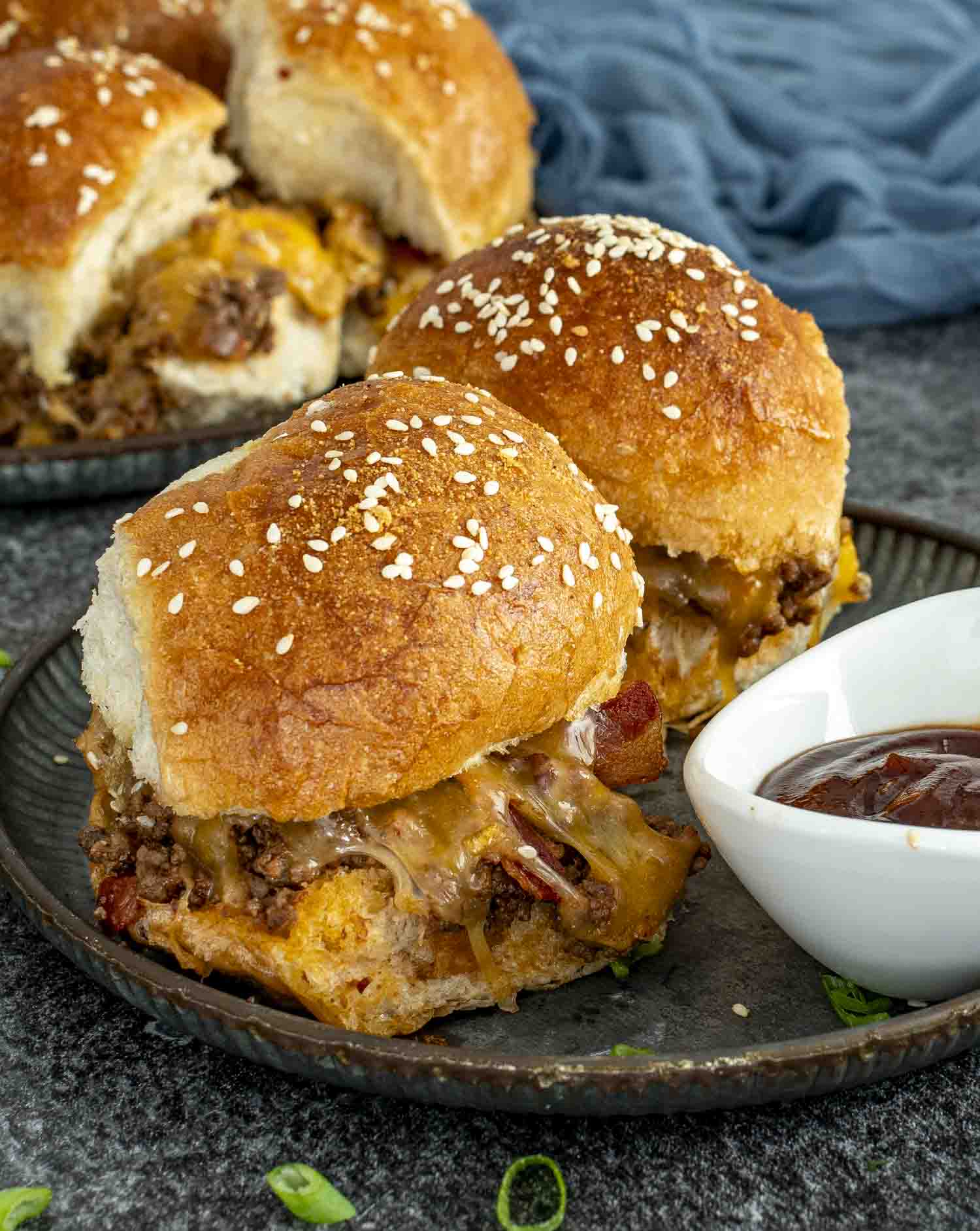 BBQ Bacon Cheeseburger Sliders