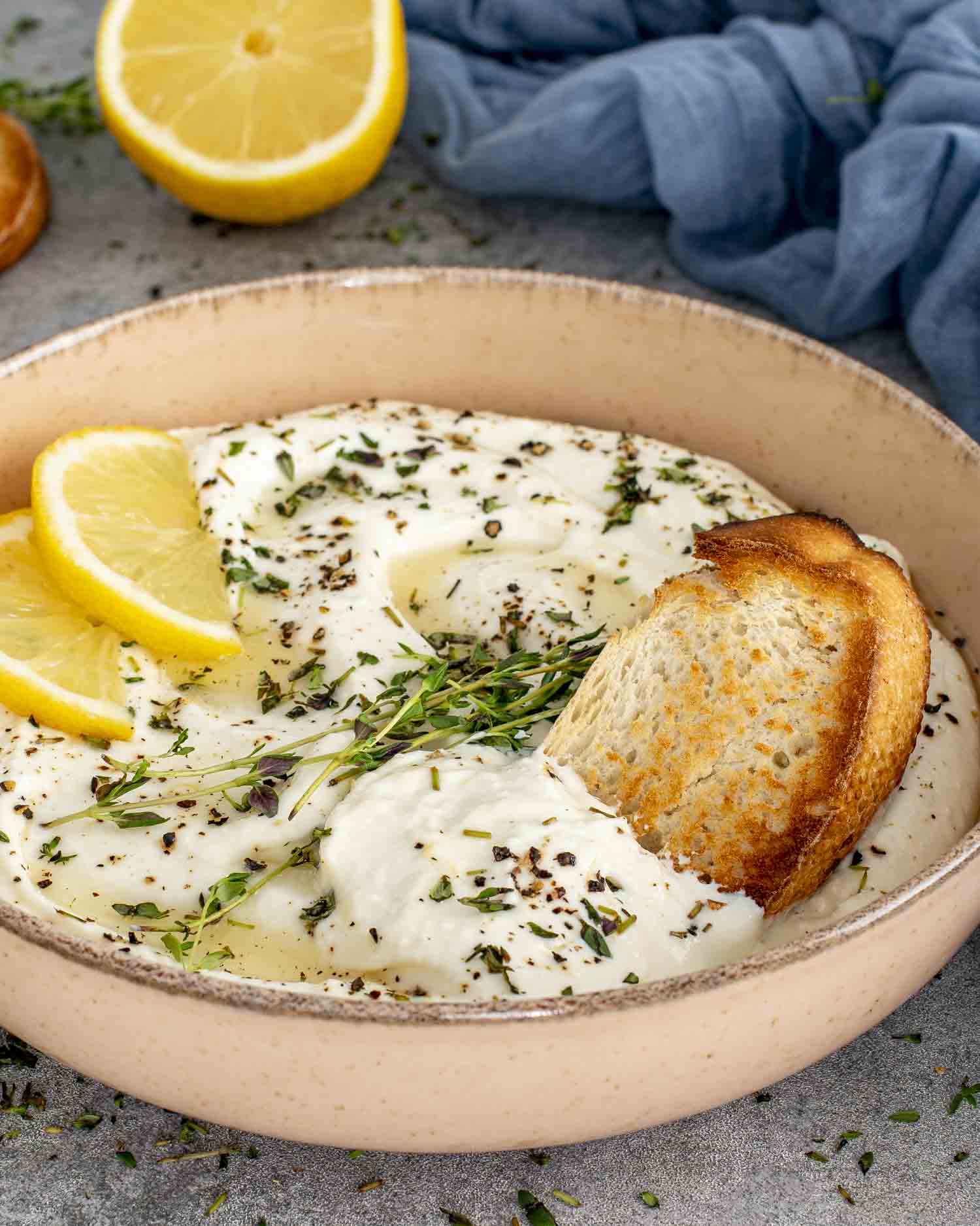 Whipped Feta with Honey and Herbs