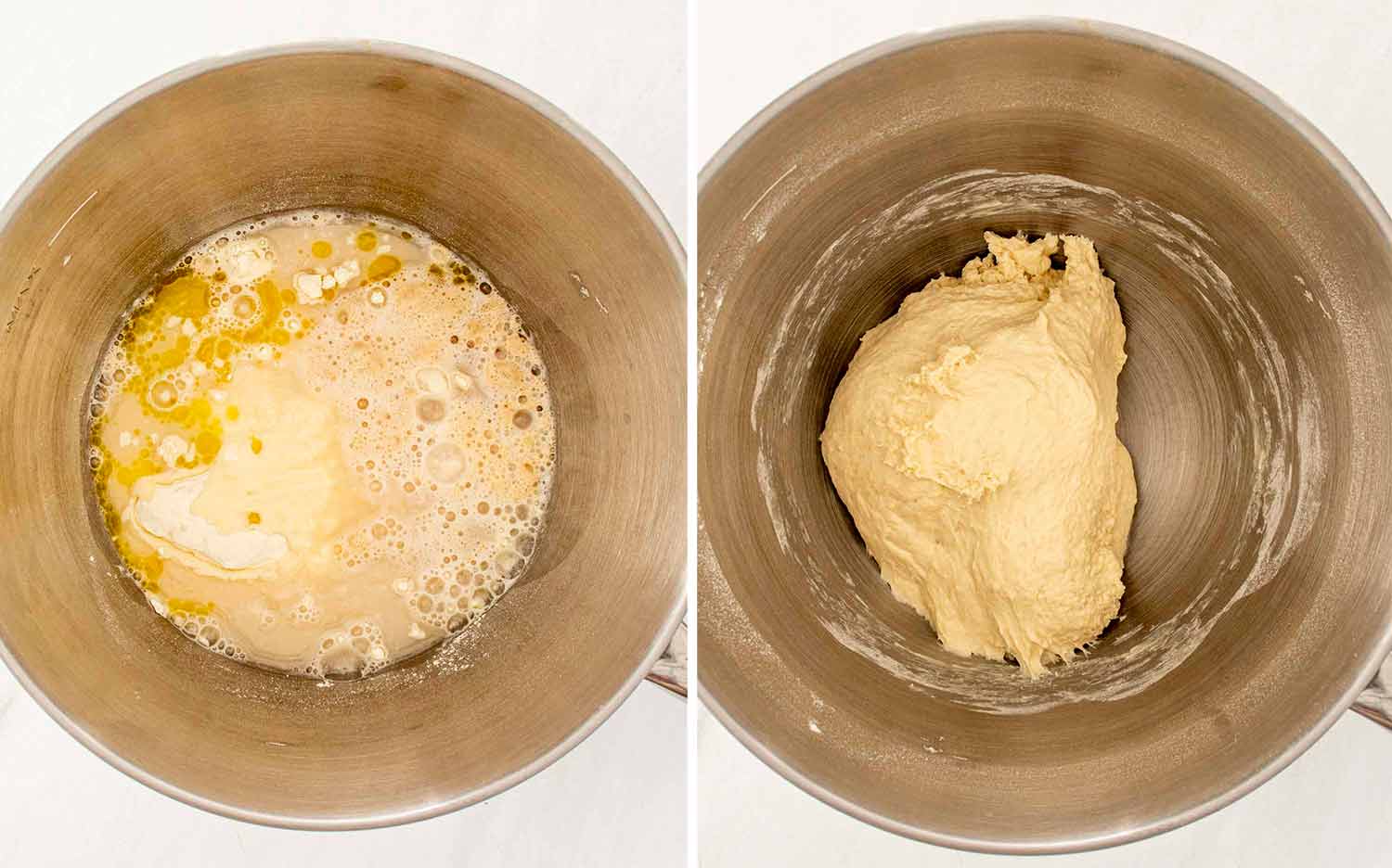 process shots showing how to make cheesy jalapeno pretzel bites.