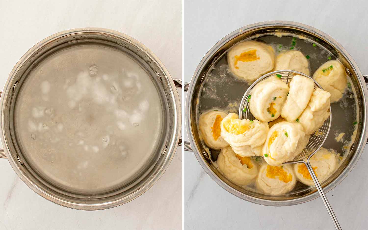 process shots showing how to make cheesy jalapeno pretzel bites.