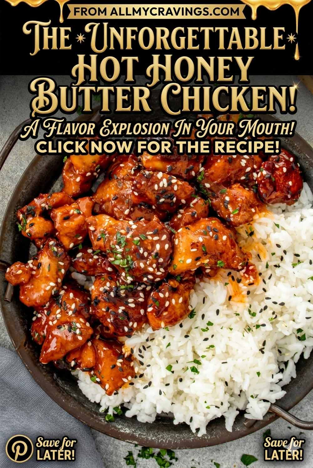 pin for hot honey butter chicken.