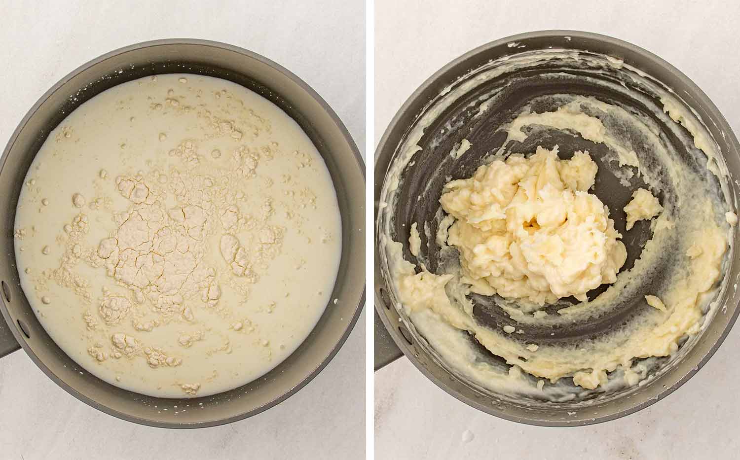 process shots showing how to make jumbo bakery style cinnamon rolls.