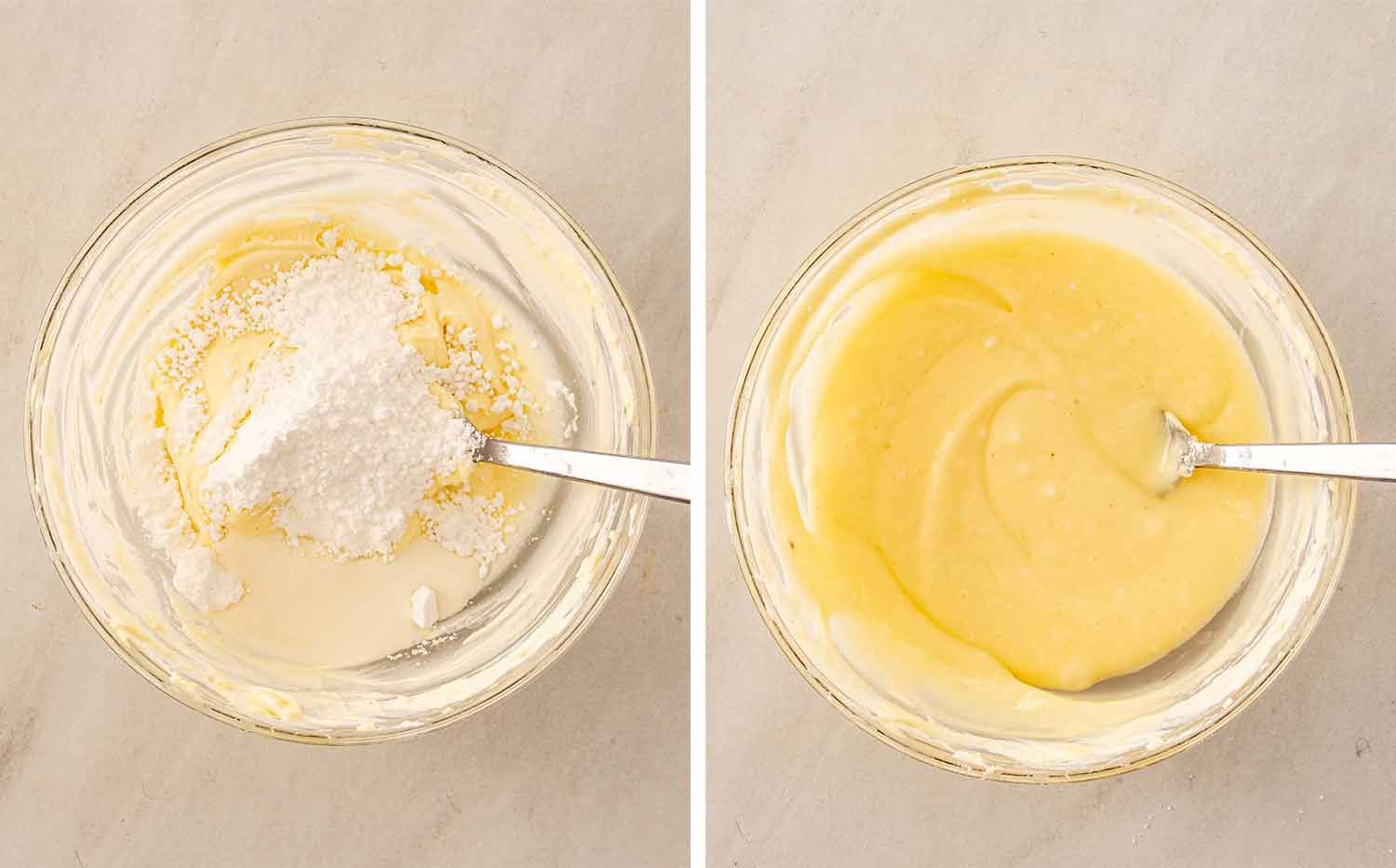 process shots showing how to make jumbo bakery style cinnamon rolls.