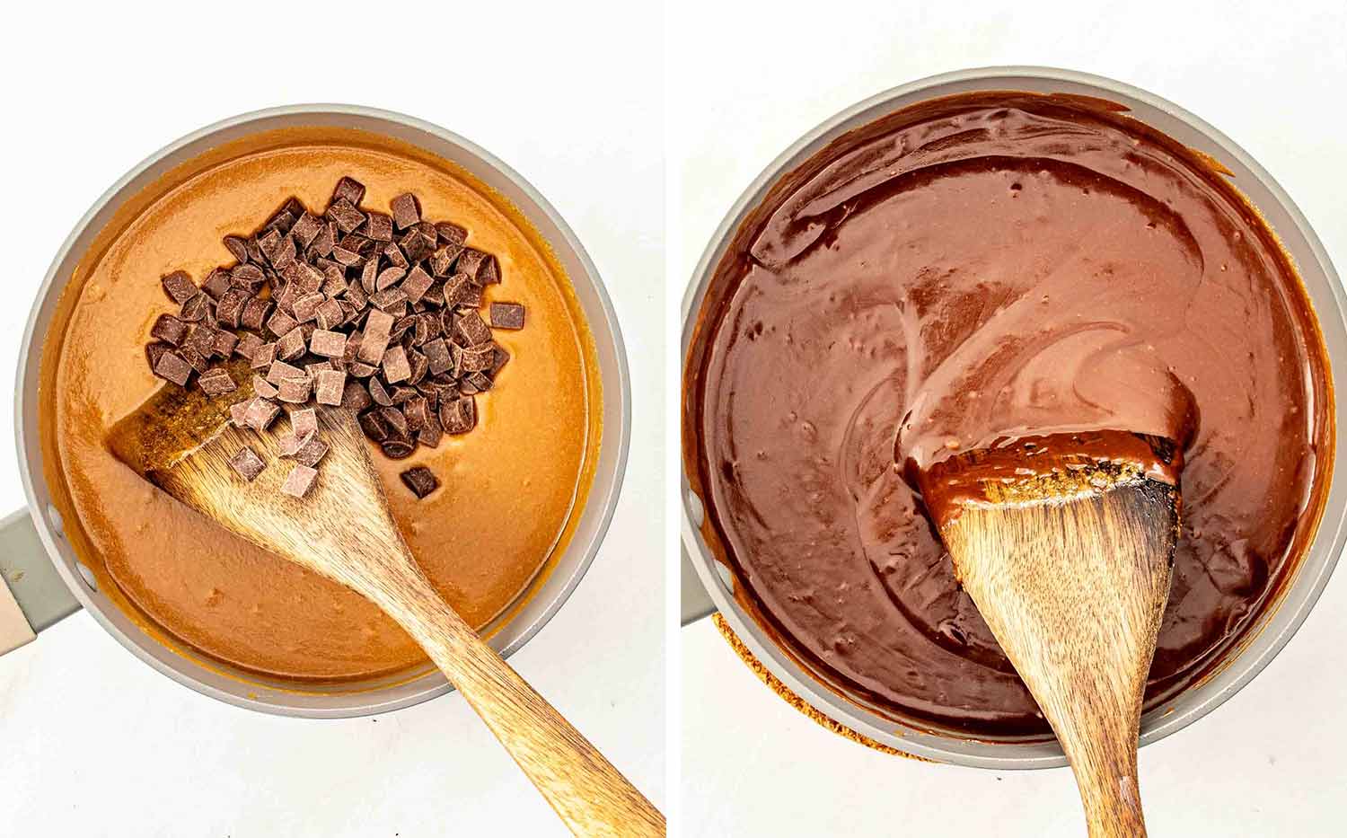 process shots showing how to make eat more bars.