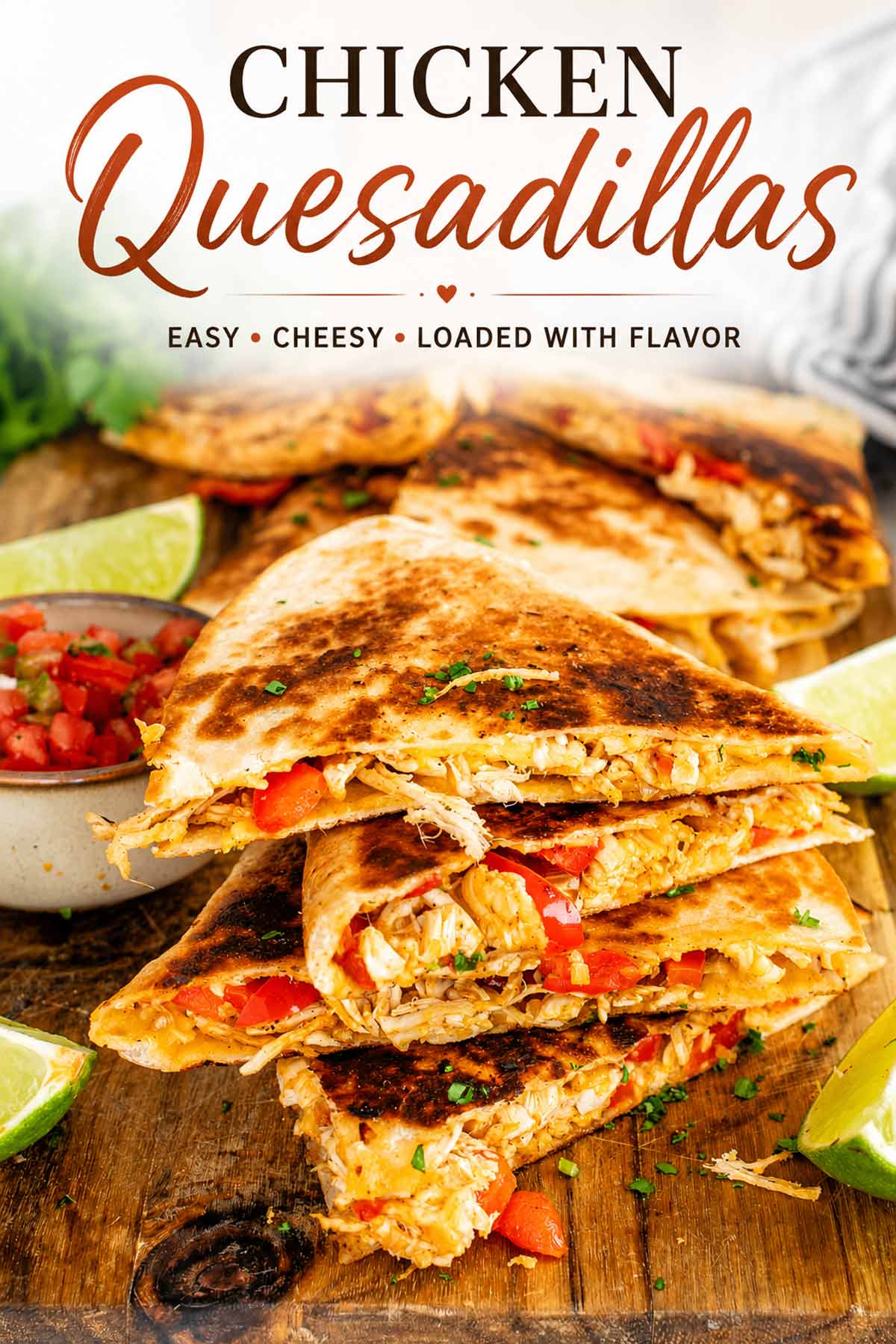 pin for chicken quesadillas.
