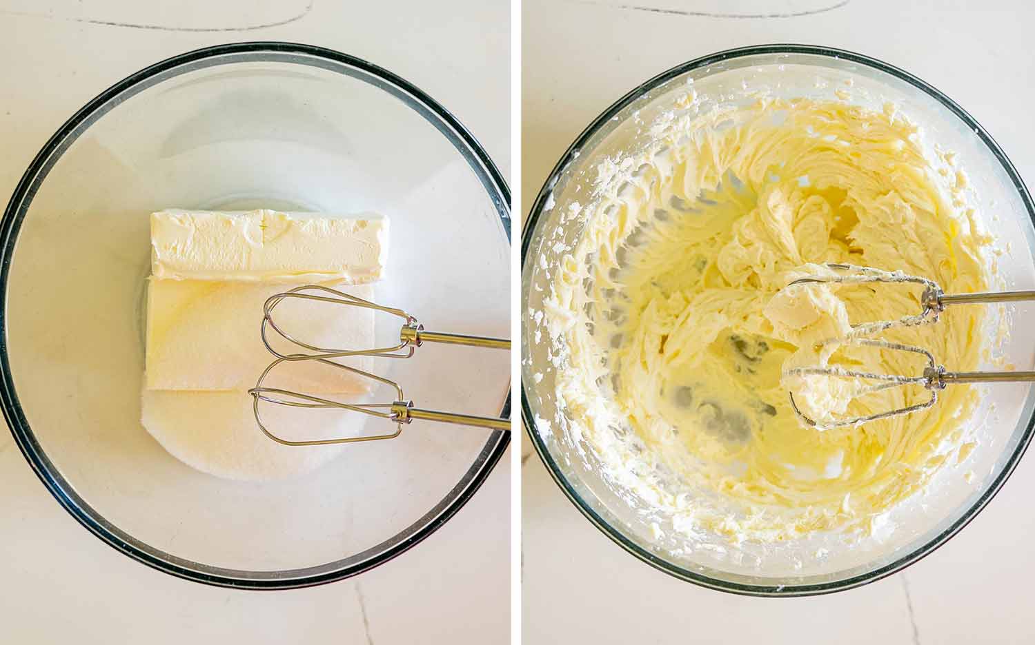 process shots showing how to make strawberry ice box cake.