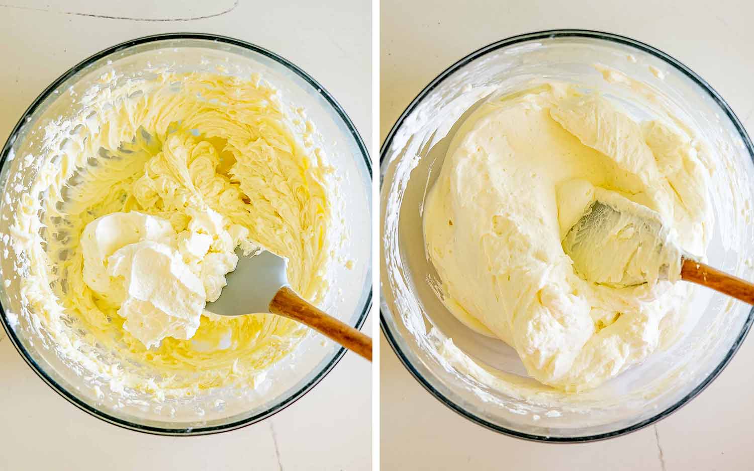 process shots showing how to make strawberry ice box cake.