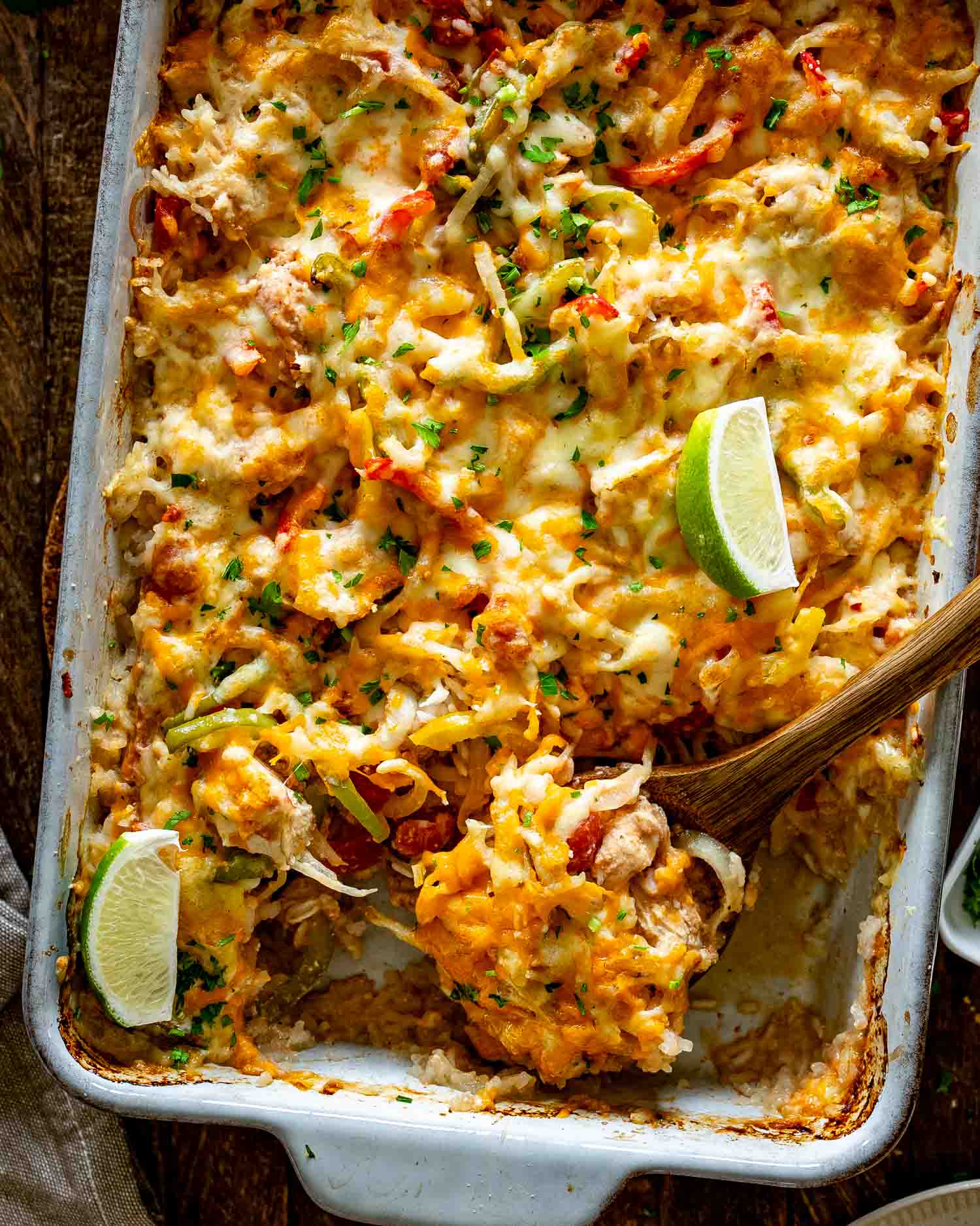 Chicken Fajita Rice Casserole