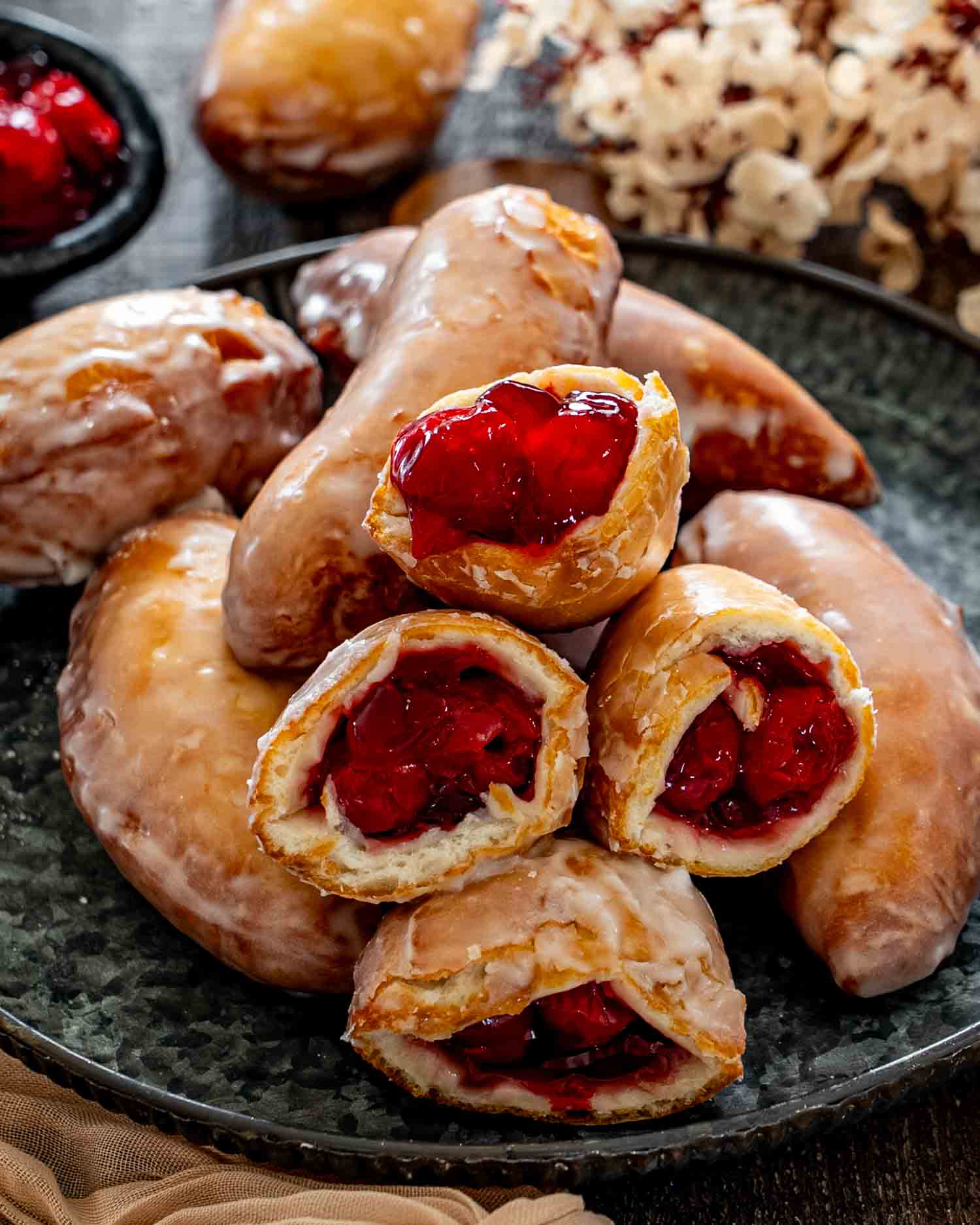 Cherry Hand Pie Donuts